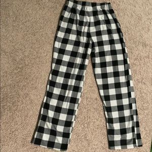 Plaid pajama pants